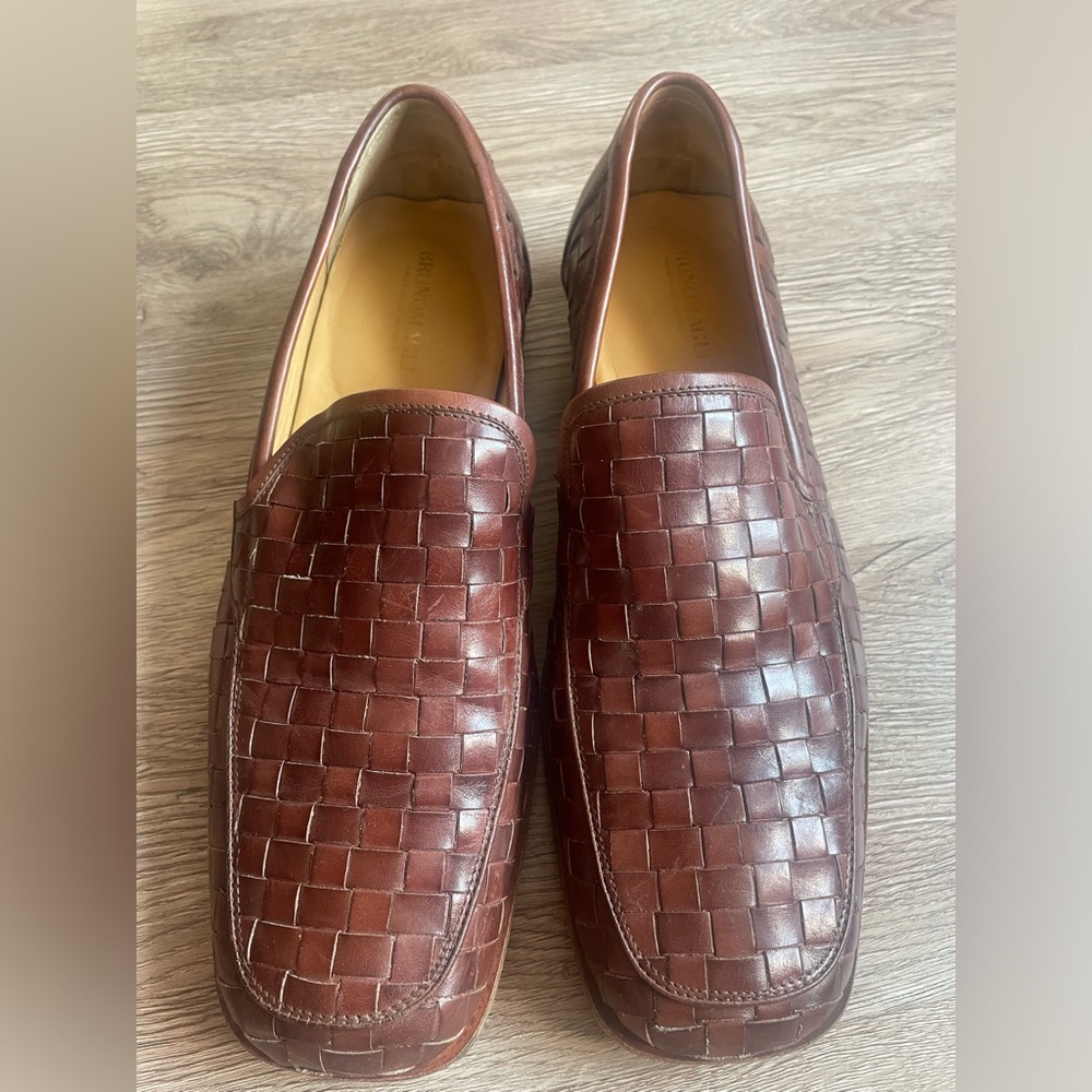 Bruno Marlo brown leather slip one